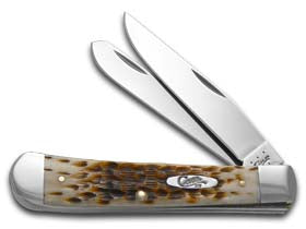 Case XX™ Knives Trapper Jigged Amber Bone Handle Stainless Pocket Knife 00164