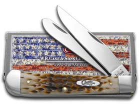 Case XX™ Knives Trapper Jigged Amber Bone Handle Stainless Pocket Knife 00164