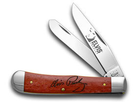 W.R. Case XX Knives Old Red Bone Elvis Presley Trapper Pocket Knife 17504