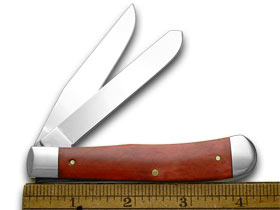 W.R. Case XX Knives Old Red Bone Elvis Presley Trapper Pocket Knife 17504