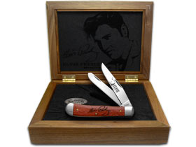 W.R. Case XX Knives Old Red Bone Elvis Presley Trapper Pocket Knife 17504