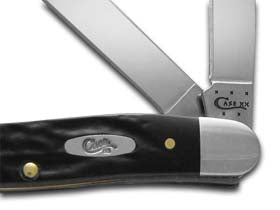 Case XX™ Knives Medium Stockman Rough Black Delrin Stainless Pocket Knife 18222