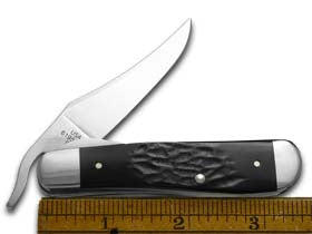 Case XX™ Knives Russlock Rough Black Delrin Series Stainless Pocket Knife 18224