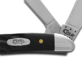 Case XX™ Knives Peanut Rough Black Delrin Series Stainless Pocket Knife 18225