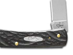 Case XX™ Knives Sodbuster Jr Rough Black Delrin Stainless Pocket Knife 18229