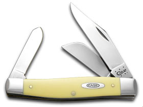 Case XX™ Knives Large Stockman Yellow Delrin Carbon Steel Pocket Knife 00203