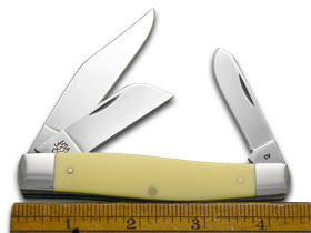 Case XX™ Knives Large Stockman Yellow Delrin Carbon Steel Pocket Knife 00203