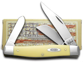 Case XX™ Knives Large Stockman Yellow Delrin Carbon Steel Pocket Knife 00203