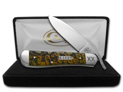W.R. Case XX Knives Russlock Strut & Rut Antique Bone 1/500 Stainless Pocket Knife 21965S&R