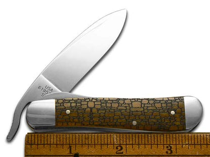 W.R. Case XX Knives Stone Wall Antique Bone Russlock 1/500 Stainless Pocket Knife CA21965 SWALL