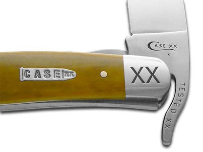 W.R. Case XX Knives Smooth Antique Bone Russlock 1/500 Stainless Pocket Knife 21965