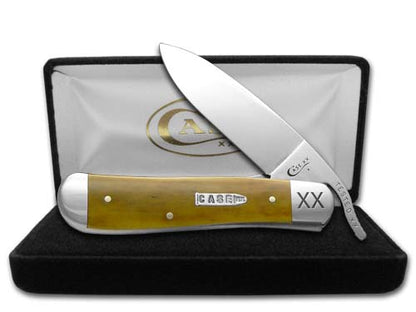 W.R. Case XX Knives Smooth Antique Bone Russlock 1/500 Stainless Pocket Knife 21965