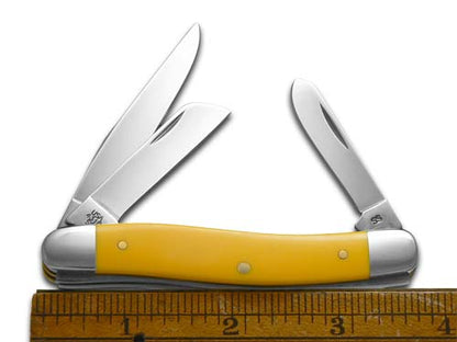 W.R. Case XX Knives Stockman Sunflower Yellow Synthetic 22173 Stainless Pocket Knife
