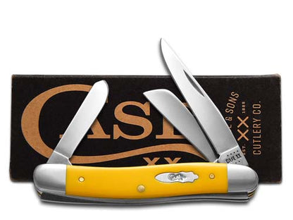 W.R. Case XX Knives Stockman Sunflower Yellow Synthetic 22173 Stainless Pocket Knife