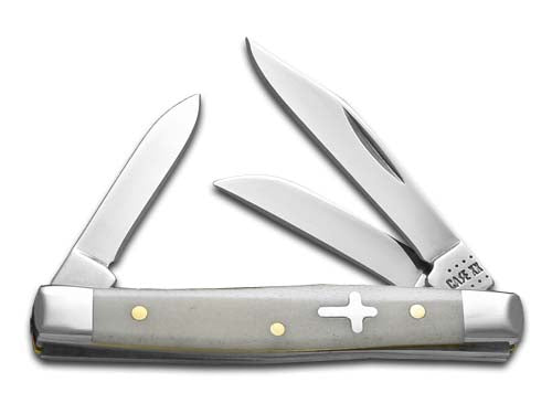 W.R. Case XX Knives Cross Shield Small Stockman Natural Bone 22592 Stainless