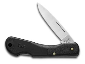 W.R. Case XX Knives Lightweight Black Zytel Blackhorn Lockback Stainless Pocket Knife 00253