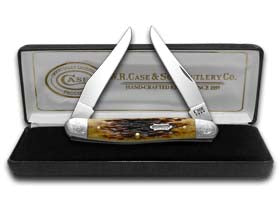 W.R. Case XX Knives Engraved 125th Ann. Jigged Antique Bone Muskrat 1/500 Stainless Pocket Knife 26604/E