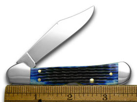 Case XX™ Knives Mini Copperlock Rogers Corn Cob Jigged Blue Bone Stainless 02864