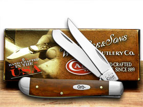 W.R. Case XX Knives Chestnut Bone Mini Trapper Pocket Knife 28700