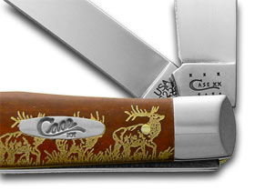W.R. Case XX Knives Chestnut Bone Elk Trapper 1/500 Pocket Knife 28707 E