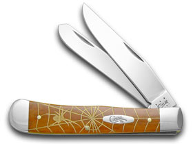 W.R. Case XX Knives Chestnut Bone Spider Web 1/500 Pocket Knife 28707 SW