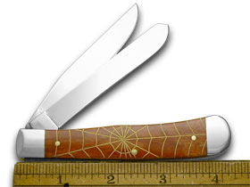 W.R. Case XX Knives Chestnut Bone Spider Web 1/500 Pocket Knife 28707 SW