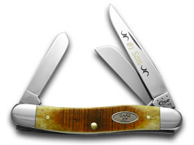 W.R. Case XX Knives No.1 Son Sawcut Antique Bone Stainless Med Stockman 1/500 Pocket Knife 31747 SON1