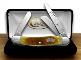 W.R. Case XX Knives No.1 Son Sawcut Antique Bone Stainless Med Stockman 1/500 Pocket Knife 31747 SON1