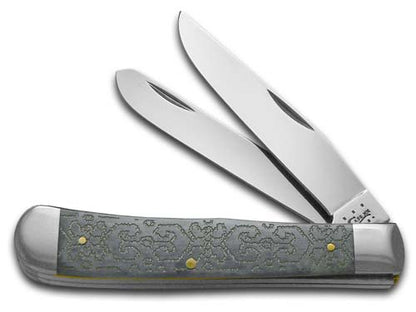 Case XX™ Knives Trapper Geometric Embellished Gray Bone Stainless Pocket Knife 31930