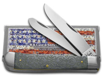 Case XX™ Knives Trapper Geometric Embellished Gray Bone Stainless Pocket Knife 31930