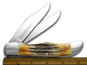 W.R. Case XX Knives 6.5 Bonestag Folding Hunter Stainless Pocket Knife 03574