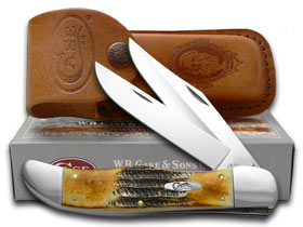 W.R. Case XX Knives 6.5 Bonestag Folding Hunter Stainless Pocket Knife 03574