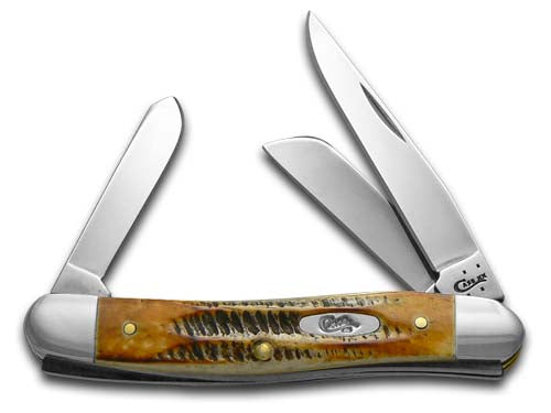 Case XX™ Knives Medium Stockman 6.5 Bone Stag Handle Stainless Pocket Knife 03578
