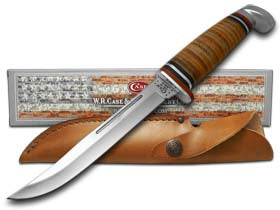 Case XX™ Knives Slim Fixed Blade Hunter Polished Leather Handle Stainless 00381