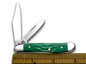 W.R. Case XX Knives Rough Green Grandfather 1/500 Peanut Pocket Knife 50470 GF