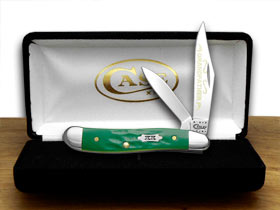 W.R. Case XX Knives Rough Green Grandfather 1/500 Peanut Pocket Knife 50470 GF