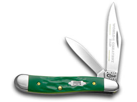 W.R. Case XX Knives Rough Green World's Greatest Dad 1/500 Peanut Pocket Knife 50470 WGD