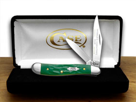 W.R. Case XX Knives Rough Green World's Greatest Dad 1/500 Peanut Pocket Knife 50470 WGD