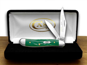 W.R. Case XX Knives Rough Green World's Greatest Son 1/500 Peanut Pocket Knife 50470 WGS