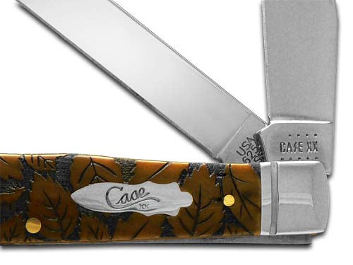 W.R. Case XX Knives Elk Scene Antique Bone Trapper 1/500 Stainless 58182ELK Pocket Knife