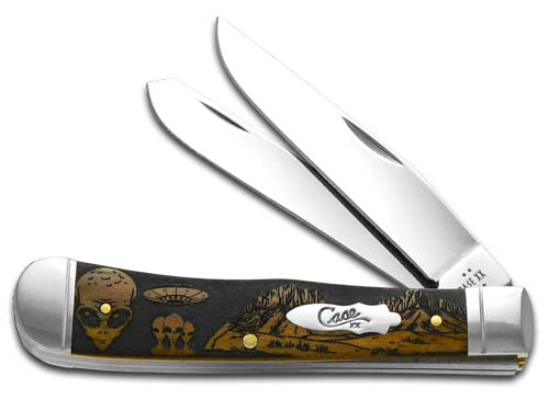W.R. Case XX Knives Trapper Aliens Antique Bone 1/500 Stainless Pocket Knife 58182ALS