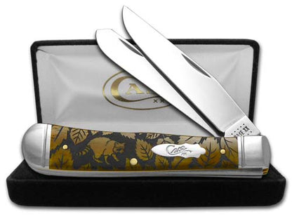 W.R. Case XX Knives Racoon Wildlife Series Antique Bone Trapper 1/500 Stainless Pocket Knife CA58182 RACOON