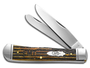 W.R. Case XX Knives EMT Everyday Heroes Antique Bone Trapper Stainless Pocket Knife 58182EMT