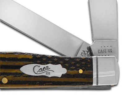 W.R. Case XX Knives EMT Everyday Heroes Antique Bone Trapper Stainless Pocket Knife 58182EMT