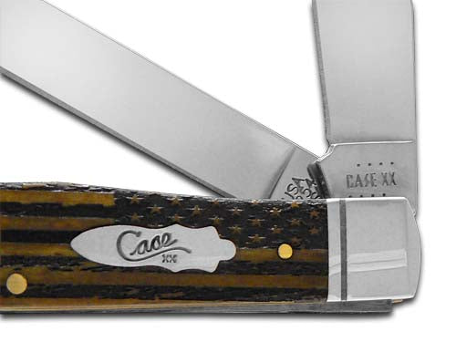 W.R. Case XX Knives EMT Everyday Heroes Antique Bone Trapper Stainless Pocket Knife 58182EMT
