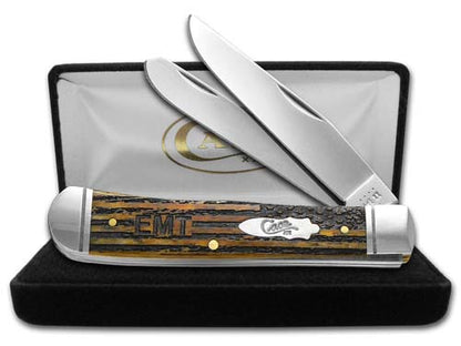 W.R. Case XX Knives EMT Everyday Heroes Antique Bone Trapper Stainless Pocket Knife 58182EMT