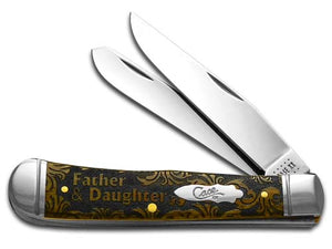 W.R. Case XX Knives Father and Daughter Antique Bone Trapper 1/500 Stainless Pocket Knife CA58182 FD