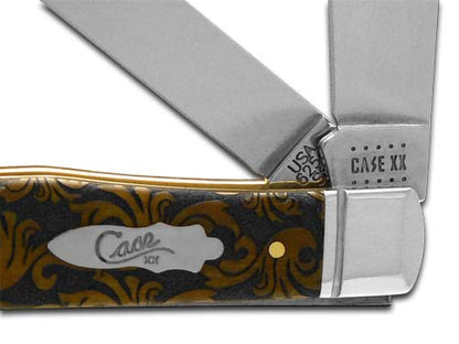 W.R. Case XX Knives Father and Son Antique Bone Trapper 1/500 Stainless Pocket Knife CA58182 FS