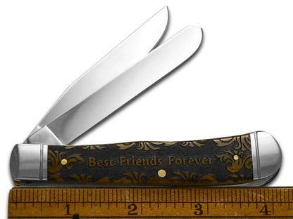 W.R. Case XX Knives Father and Son Antique Bone Trapper 1/500 Stainless Pocket Knife CA58182 FS