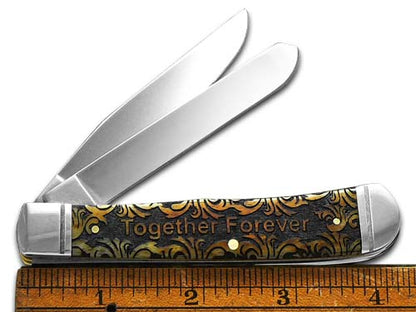 W.R. Case XX Knives Trapper Antique Bone Happy Anniversary Husband Stainless Pocket Knife 58182HAH